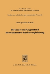 Methode und Gegenstand intersystemarer Rechtsvergleichung - Hans J. Bartels