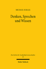 Denken, Sprechen und Wissen - Michael Sukale