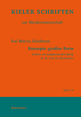 Konzepte 'großer' Form - Kai Marius Schabram