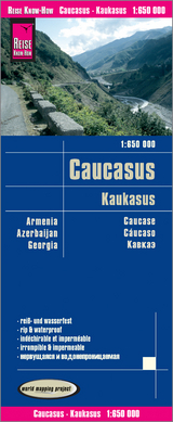 Reise Know-How Landkarte Kaukasus / Caucasus (1:650.000) : Armenien, Aserbaidschan, Georgien - Reise Know-How Verlag Peter Rump