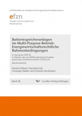 Batteriespeicheranlagen im Multi-Purpose-Betrieb: Energiewirtschaftsrechtliche Rahmenbedingungen - Christian Hochholzer