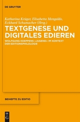 Textgenese und digitales Edieren - 