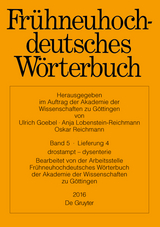 Frühneuhochdeutsches Wörterbuch / trostbrief – dysenterie - 