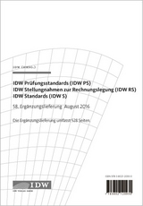 IDW Prüfungsstandards (IDW PS) IDW Stellungnahmen zur Rechnungslegung (IDW RS) - 