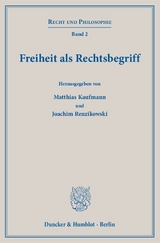 Freiheit als Rechtsbegriff. - 