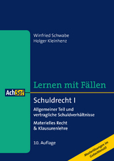 Schuldrecht I Allgemeiner Teil und vertragliche Schuldverhältnisse - Schwabe, Winfried