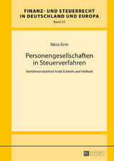 Personengesellschaften in Steuerverfahren - Nina Erm