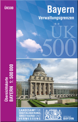 ÜK500 Amtliche Übersichtskarte von Bayern 1:500000 / ÜK500 Übersichtskarte von Bayern 1:500000 - Landesamt für Digitalisierung, Breitband und Vermessung, Bayern; Landesamt für Digitalisierung, Breitband und Vermessung, Bayern