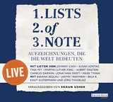 Lists of note – live - 