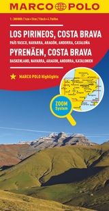 MARCO POLO Regionalkarte Pyrenäen, Costa Brava 1:300.000 - 