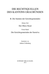 Die Gerichtsgemeinden der Surselva - Adrian Collenberg