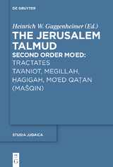 Tractates Ta'aniot, Megillah, Hagigah and Mo'ed Qatan (Ma?qin) - 