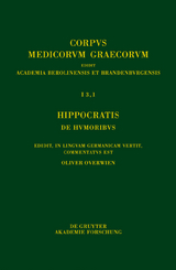 Hippocratis De humoribus / Hippokrates. Über die Säfte - 