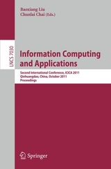 Information Computing and Applications - 
