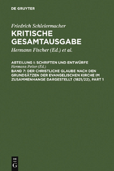 Der christliche Glaube nach den Grundsätzen der evangelischen Kirche im Zusammenhange dargestellt (1821/22) - 