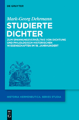 Studierte Dichter - Mark-Georg Dehrmann