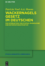 Wackernagels Gesetz im Deutschen -  Patrizia Noel Aziz Hanna