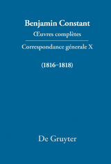 Correspondance générale 1816–1818 - 