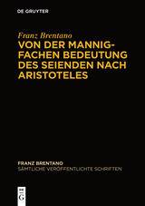 Von der mannigfachen Bedeutung des Seienden nach Aristoteles - 