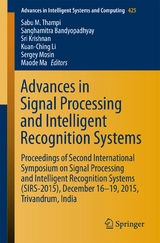 Advances in Signal Processing and Intelligent Recognition Systems - 