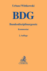 Bundesdisziplinargesetz - Urban, Richard; Wittkowski, Bernd