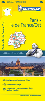 Michelin Karte Paris, Ile-de-France/Ost. Essonne, Paris, Seine-et-Marne - Michelin