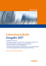 Lohnsteuertabelle 2017 Monat/Tag - 