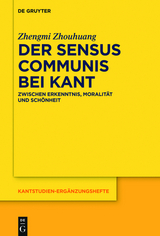 Der sensus communis bei Kant -  Zhengmi Zhouhuang