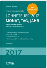 Tabelle, Lohnsteuer 2017 Mehr-Kinder-Tabelle - 