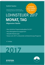 Tabelle, Lohnsteuer 2017 Monat, Tag - 