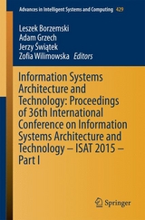 Information Systems Architecture and Technology: Proceedings of 36th International Conference on Information Systems Architecture and Technology – ISAT 2015 – Part I - 