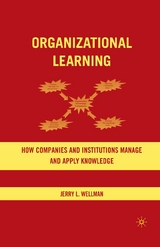 Organizational Learning -  J. Wellman
