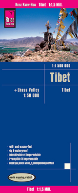 Reise Know-How Landkarte Tibet (1:1.500.000) und Lhasa-Valley (1:50.000) - Reise Know-How Verlag Peter Rump