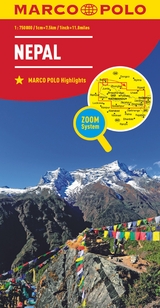 MARCO POLO Kontinentalkarte Nepal 1:750.000