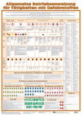 Wandtafel Allgemeine Betriebsanweisung für Tätigkeiten mit Gefahrstoffen - Birett, Karl; Vogler, Helmut