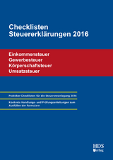Checklisten Steuererklärungen 2016 - Arndt, Thomas; Perbey, Uwe; Lähn, Annette