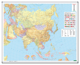 Asien, Wandkarte 1:9 Mio., Magnetmarkiertafel, freytag & berndt
