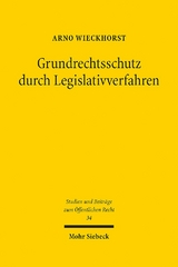 Grundrechtsschutz durch Legislativverfahren - Arno Wieckhorst