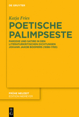 Poetische Palimpseste - Katja Fries
