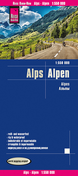 Reise Know-How Landkarte Alpen / Alps (1:550.000) - Peter Rump, Reise Know-How Verlag