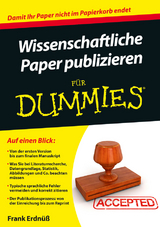 Wissenschaftliche Paper publizieren für Dummies -  Frank Erdnüß