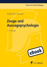 Zeuge und Aussagepsychologie - Gabriele Jansen