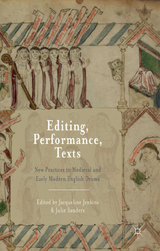 Editing, Performance, Texts -  Jacqueline Jenkins,  Julie Sanders