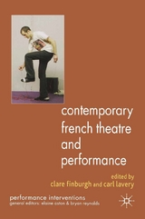 Contemporary French Theatre and Performance - 