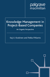 Knowledge Management in Project-Based Companies - K. Koskinen, P. Pihlanto