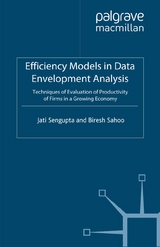 Efficiency Models in Data Envelopment Analysis - J. K. Sengupta, B. Sahoo