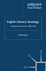 English Literary Sexology - H. Bauer