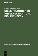 Dissertationen in Wissenschaft und Bibliotheken - 