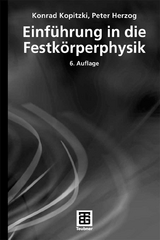 Einführung in die Festkörperphysik - Konrad Kopitzki, Peter Herzog