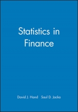 Statistics in Finance - Hand, David J.; Jacka, Saul D.